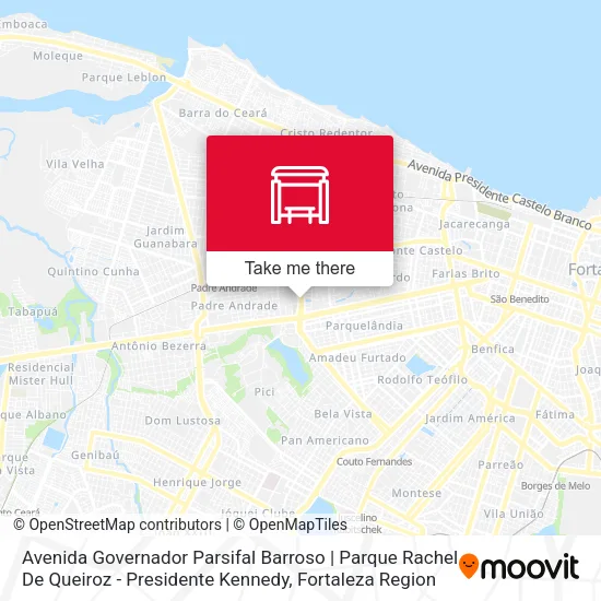 Avenida Governador Parsifal Barroso | Parque Rachel De Queiroz - Presidente Kennedy map