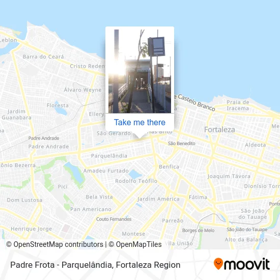 Padre Frota - Parquelândia map