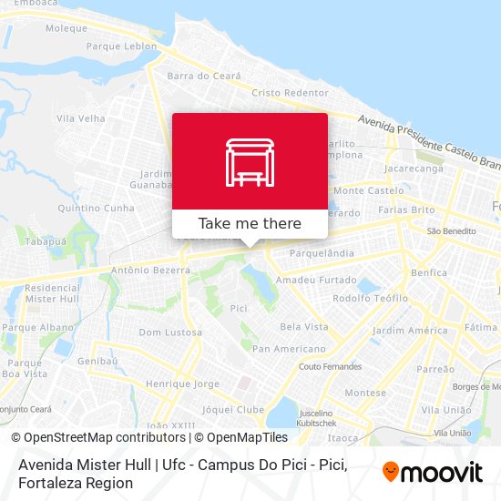 Avenida Mister Hull | Ufc - Campus Do Pici - Pici map