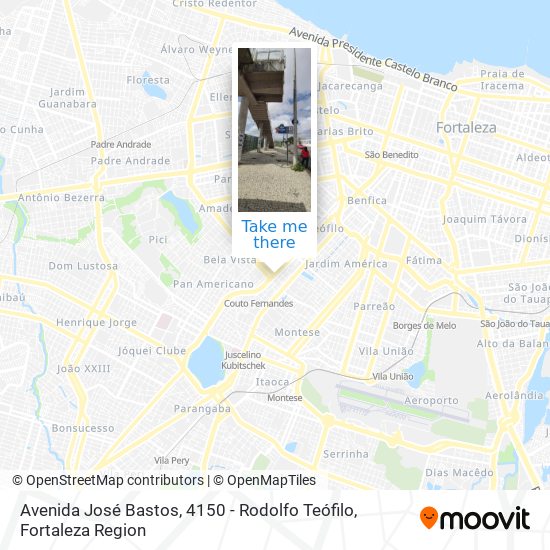 Mapa Avenida José Bastos, 4150 - Rodolfo Teófilo