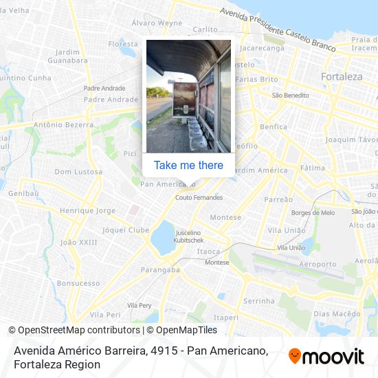 Avenida Américo Barreira, 4915 - Pan Americano map