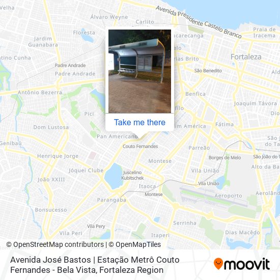 Avenida José Bastos | Estação Metrô Couto Fernandes - Bela Vista map