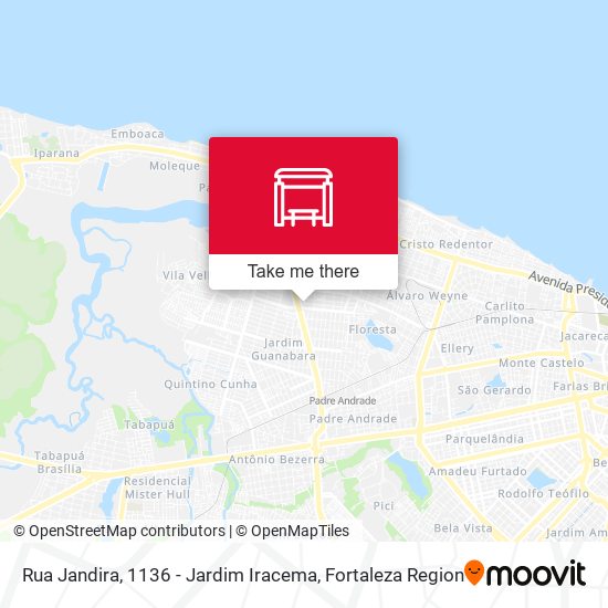 Rua Jandira, 1136 - Jardim Iracema map