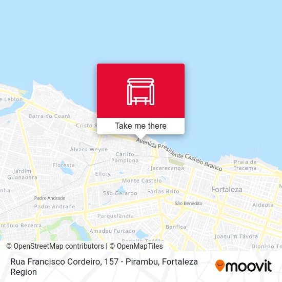 Rua Francisco Cordeiro, 157 - Pirambu map