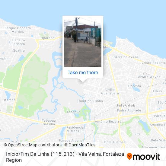 Início / Fim De Linha (115, 213) - Vila Velha map