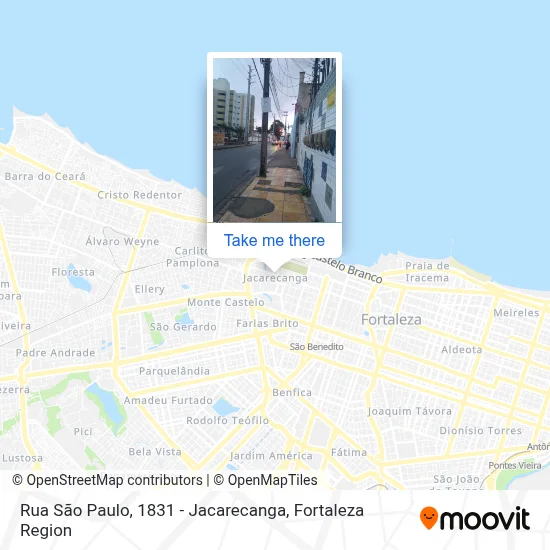 Rua São Paulo, 1831 - Jacarecanga map
