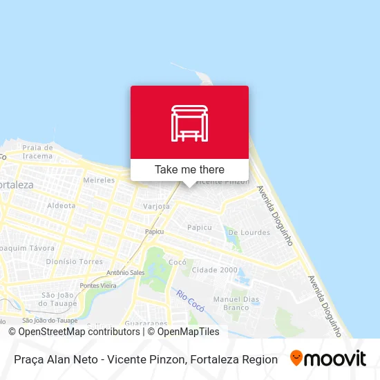 Praça Alan Neto - Vicente Pinzon map