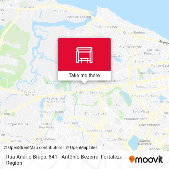 Rua Anário Braga, 841 - Antônio Bezerra map