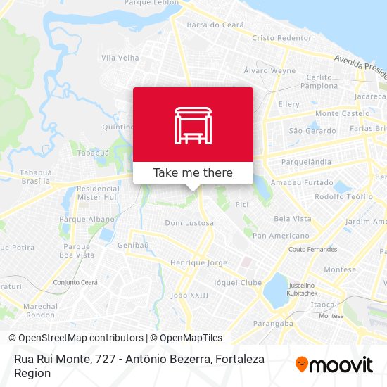 Rua Rui Monte, 727 - Antônio Bezerra map