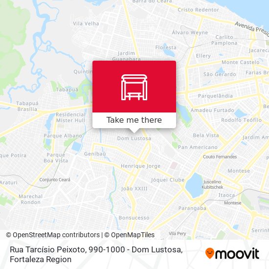 Rua Tarcísio Peixoto, 990-1000 - Dom Lustosa map
