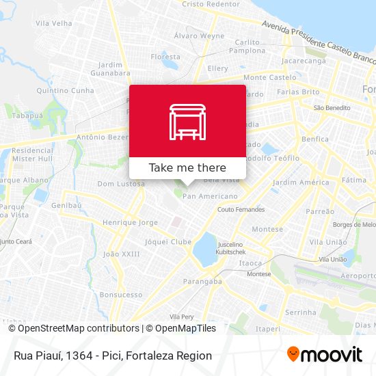 Rua Piauí, 1364 - Pici map