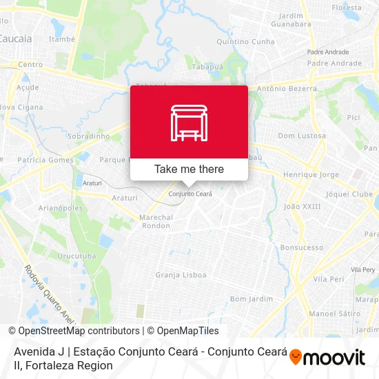 Avenida J | Estação Conjunto Ceará - Conjunto Ceará II map