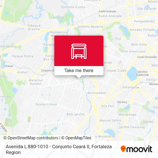 Avenida I, 880-1010 - Conjunto Ceará II map