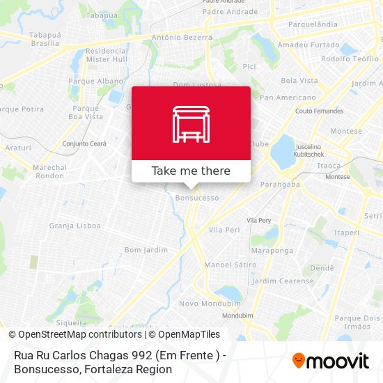 Rua Ru  Carlos Chagas 992 (Em Frente ) - Bonsucesso map