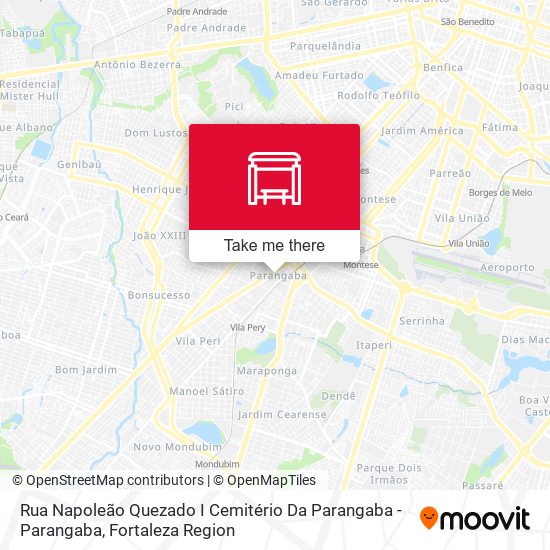 Rua Napoleão Quezado I Cemitério Da Parangaba - Parangaba map