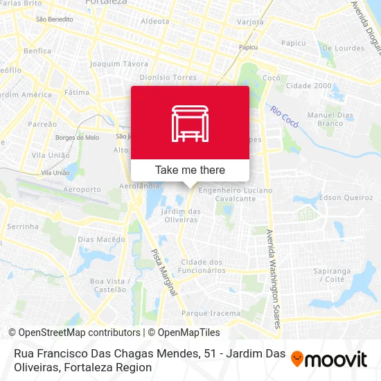 Rua Francisco Das Chagas Mendes, 51 - Jardim Das Oliveiras map