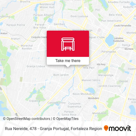 Rua Nereide, 478 - Granja Portugal map