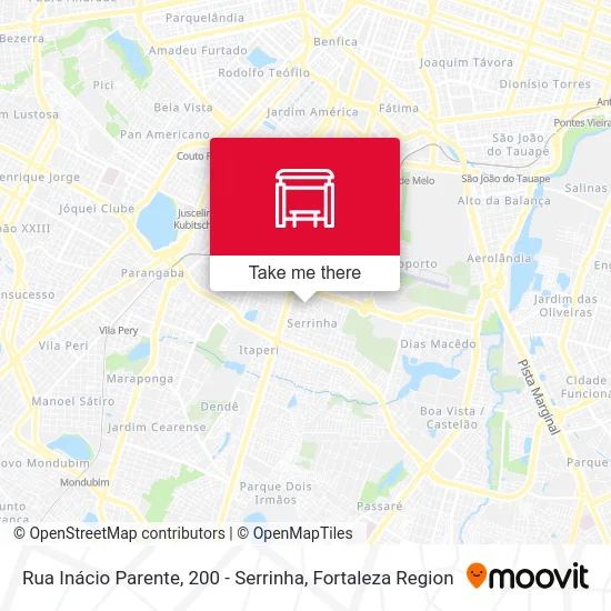 Rua Inácio Parente, 200 - Serrinha map