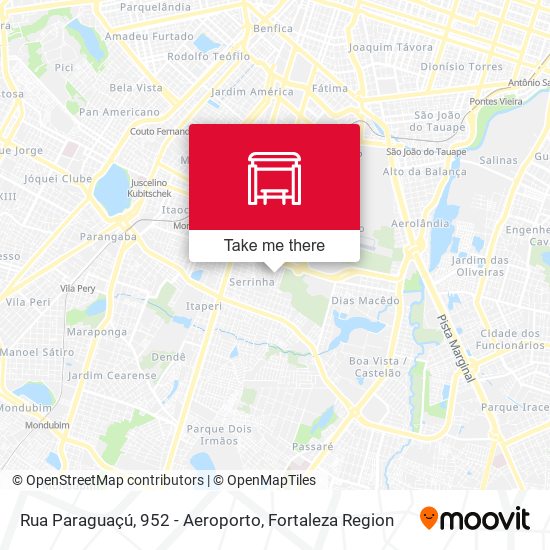 Rua Paraguaçú, 952 - Aeroporto map