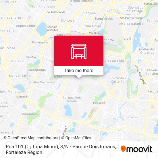 Rua 101 (Cj Tupã Mirim), S / N - Parque Dois Irmãos map