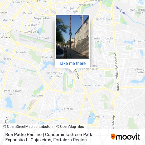 Rua Padre Paulino | Condomínio Green Park Expansão I - Cajazeiras map