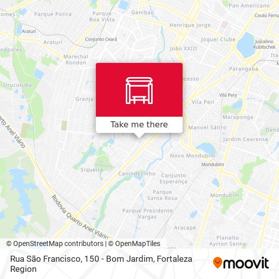Rua São Francisco, 150 - Bom Jardim map