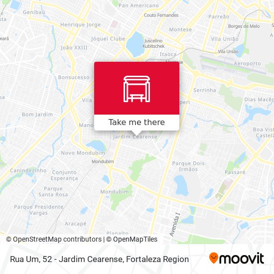 Rua Um, 52 - Jardim Cearense map