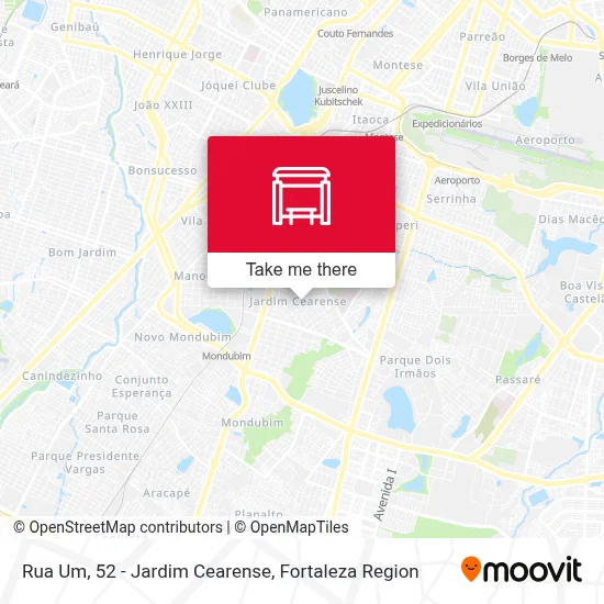Rua Um, 52 - Jardim Cearense map