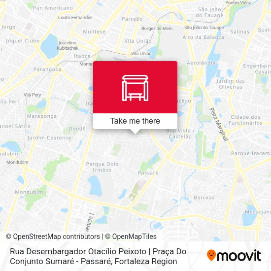 Rua Desembargador Otacílio Peixoto | Praça Do Conjunto Sumaré - Passaré map