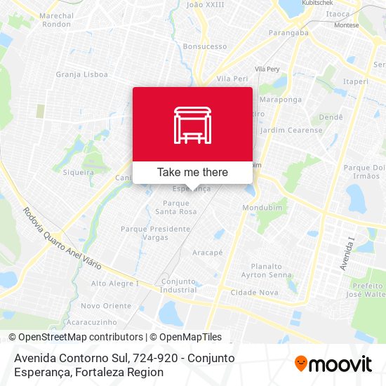Avenida Contorno Sul, 724-920 - Conjunto Esperança map