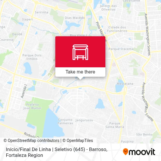 Início / Final De Linha | Seletivo (645) - Barroso map