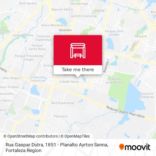 Rua Gaspar Dutra, 1851 - Planalto Ayrton Senna map