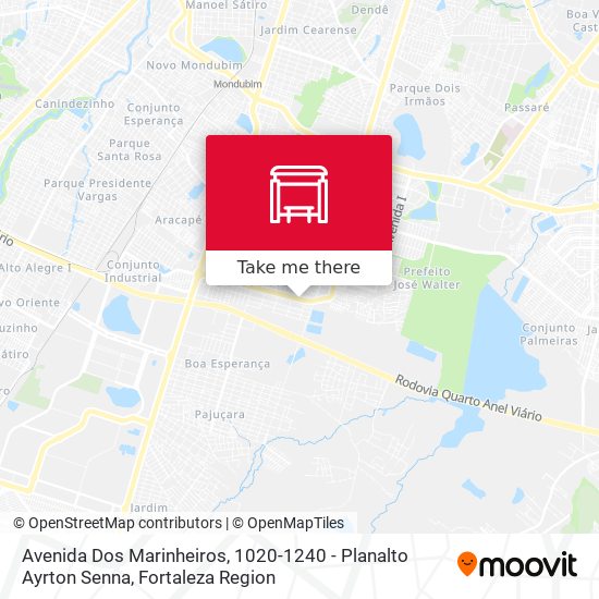 Avenida Dos Marinheiros, 1020-1240 - Planalto Ayrton Senna map