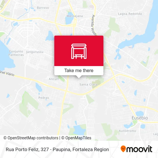 Rua Porto Feliz, 327 - Paupina map