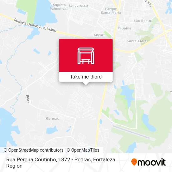 Rua Pereira Coutinho, 1372 - Pedras map