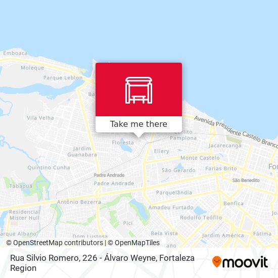 Mapa Rua Silvio Romero, 226 - Álvaro Weyne