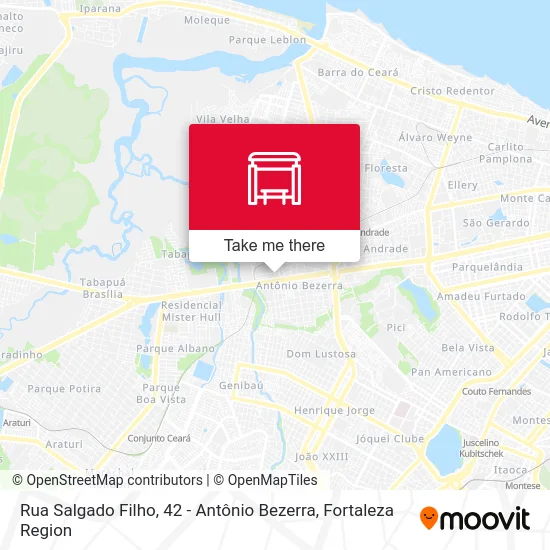 Rua Salgado Filho, 42 - Antônio Bezerra map