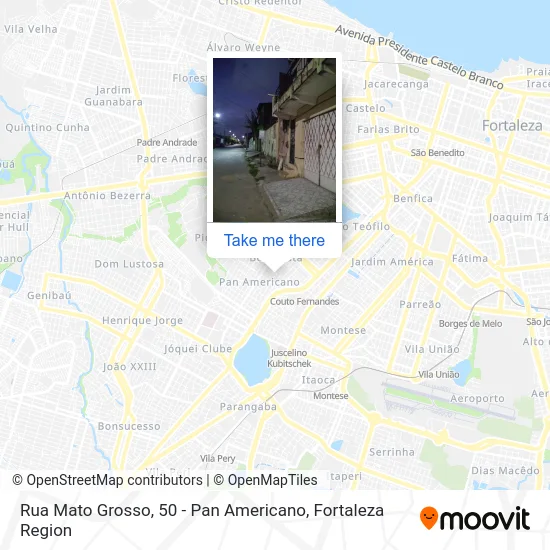 Rua Mato Grosso, 50 - Pan Americano map