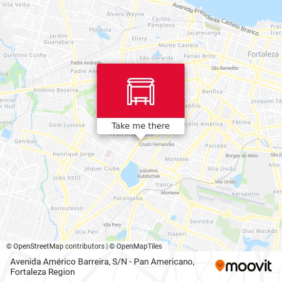 Avenida Américo Barreira, S / N - Pan Americano map