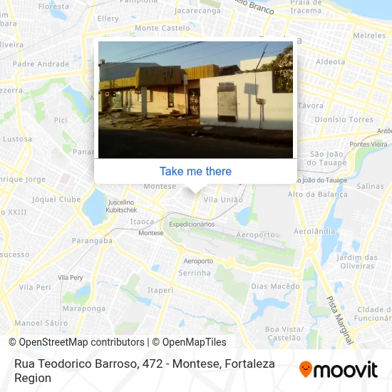 Rua Teodorico Barroso, 472 - Montese map