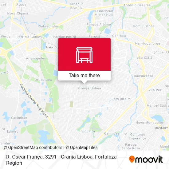 R. Oscar França, 3291 - Granja Lisboa map