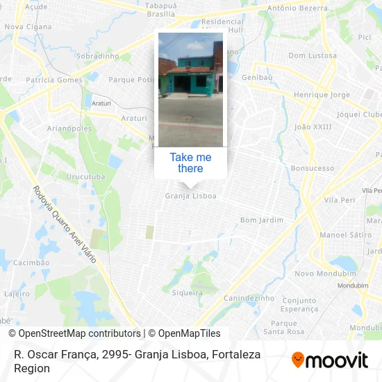 R. Oscar França, 2995- Granja Lisboa map