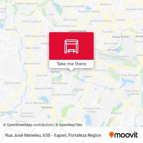 Rua José Meneleu, 650 - Itaperi map