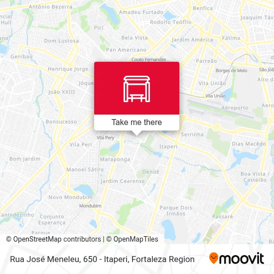 Rua José Meneleu, 650 - Itaperi map