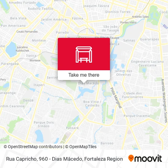 Rua Capricho, 960 - Dias Mâcedo map