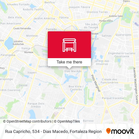Rua Capricho, 534 - Dias Macedo map