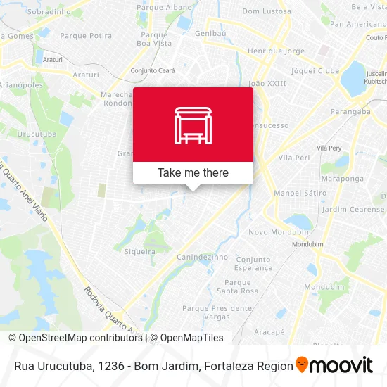 Rua Urucutuba, 1236 - Bom Jardim map