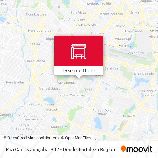 Rua Carlos Juaçaba, 802 - Dendê map