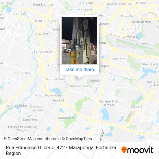 Rua Francisco Glicério, 472 - Maraponga map