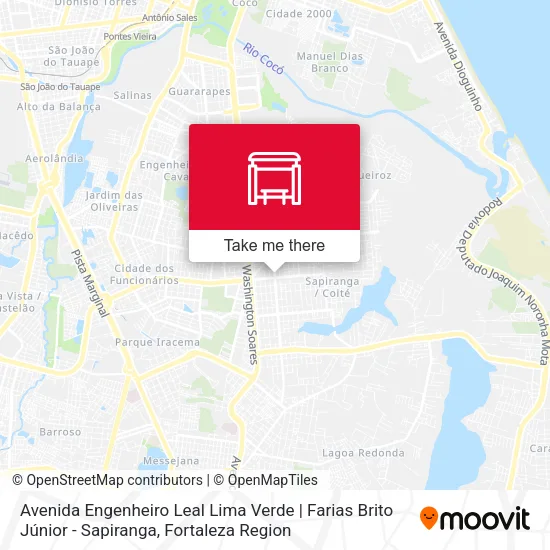Avenida Engenheiro Leal Lima Verde | Farias Brito Júnior - Sapiranga map